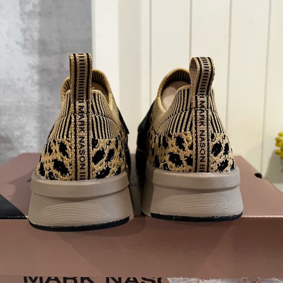 NEW Mark Nason x Skechers Modern Jogger Cheetah Mesh Knit Slip-on Sneakers NIB 6 - Picture 9 of 16